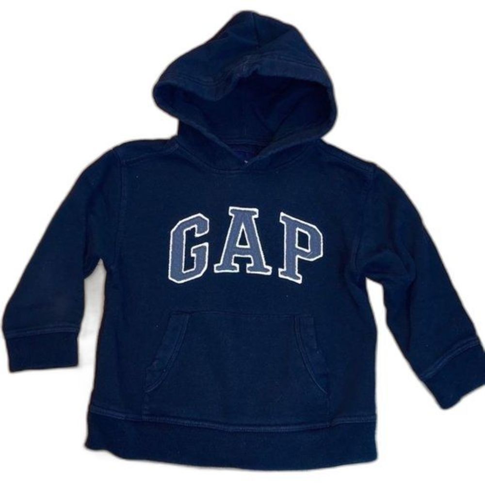Gap kids size XS 4-5 logo pull over sweatshirt 169B2